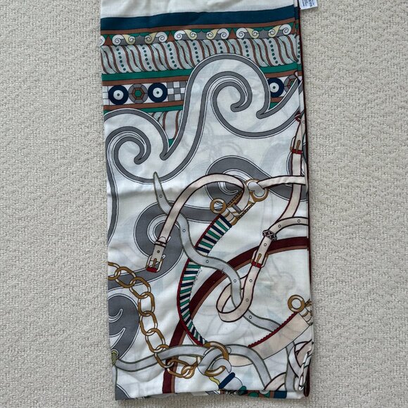 Hermes Cashmere Silk _ 140 Shawl - Picture 7 of 12